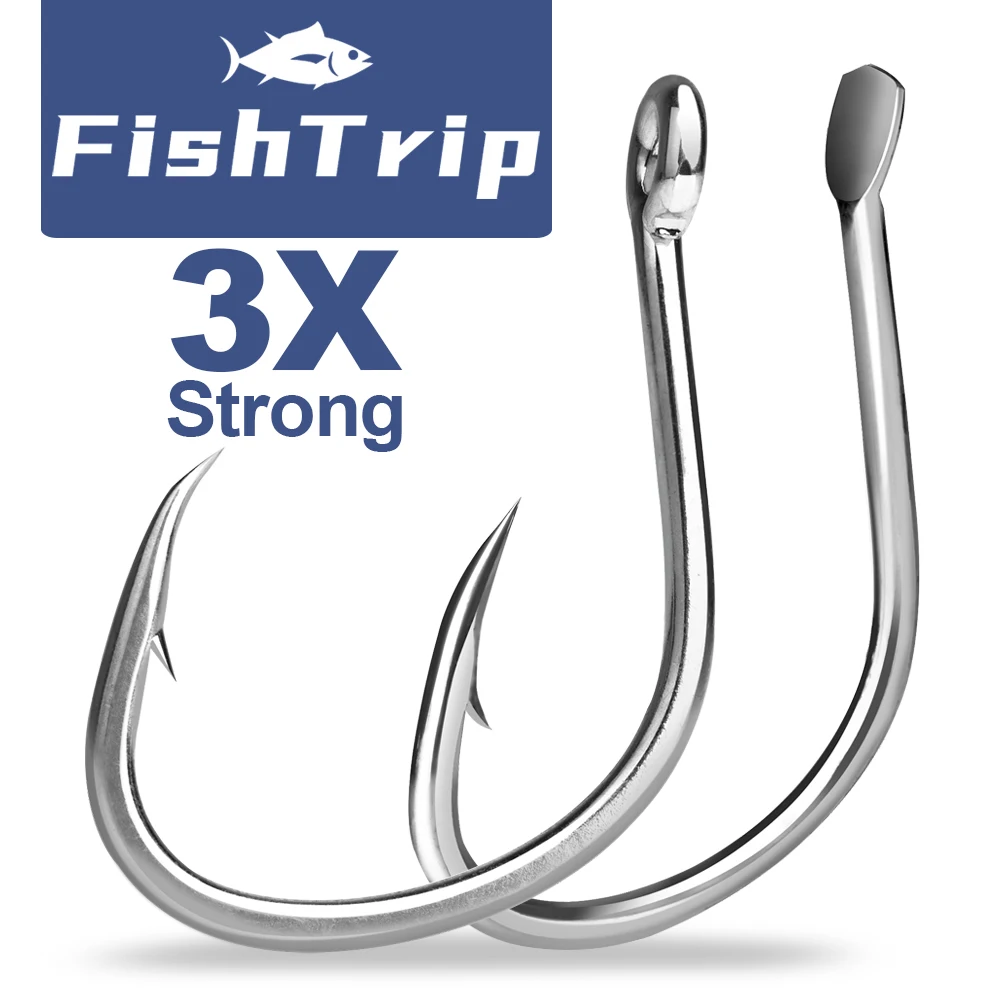 FishTrip Jigging Hooks Saltwater Hook Fishing Assist Hook SLOW PITCH Heavy Duty Sea Fishing Hook Big Game Hook