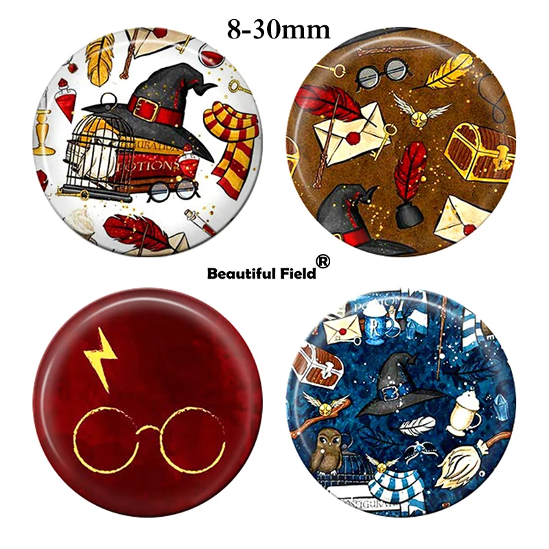 

8-50 мм фото стеклянные кабошоны круглый набор камеи оправы ручной работы камень кнопка волшебные DIY ювелирные аксессуары