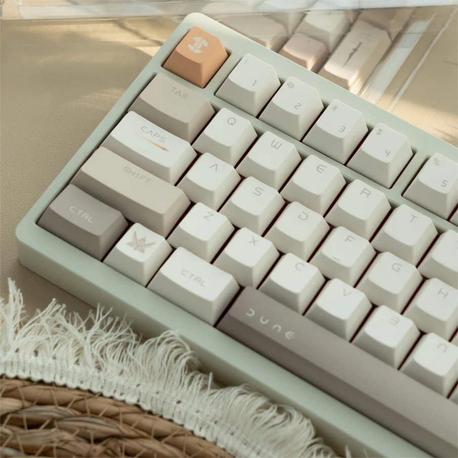 Dune simple theme PBT sublimation keycap original custom keyboard cap new original height