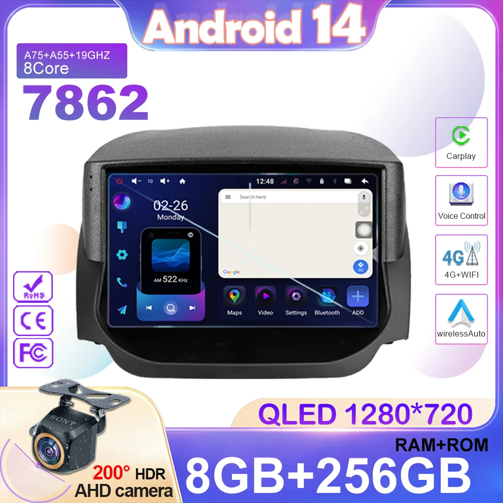 

Android 14 For Ford EcoSport Eco Sport 2014 - 2018 Auto Wifi Radio Stereo Multimedia Player GPS Navigation Wireless Carplay Dvd