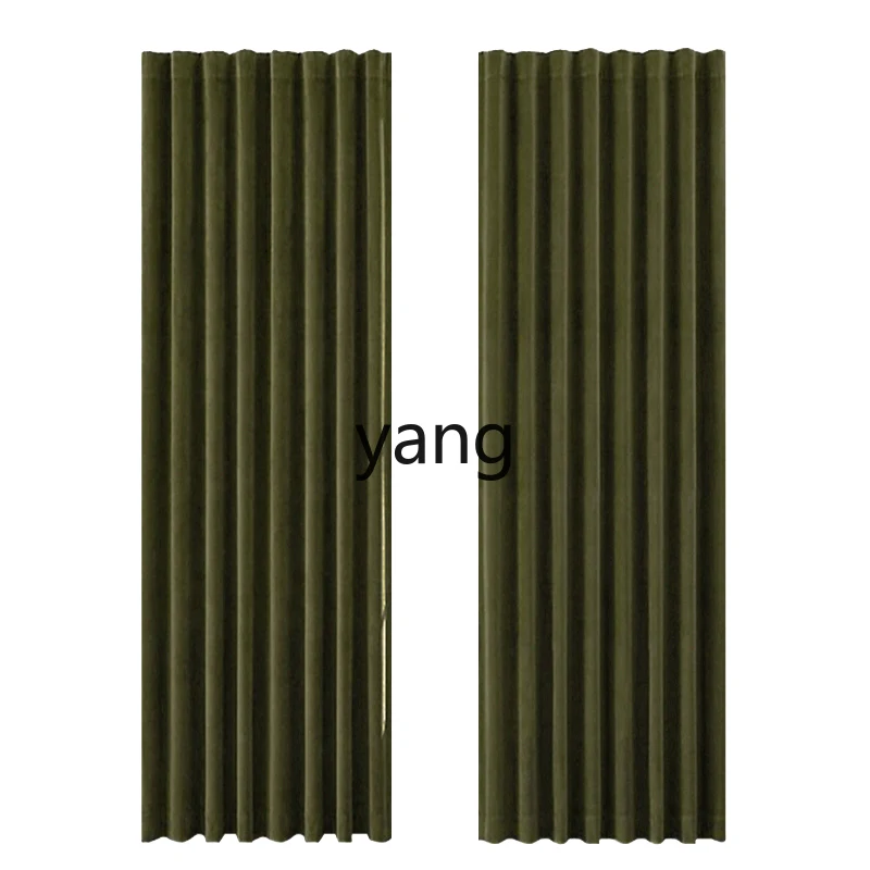 

CX Custom Full Blackout Velvet Curtains Light Luxury Vintage Living Room Bedroom Decorative Lace Sheer Curtains