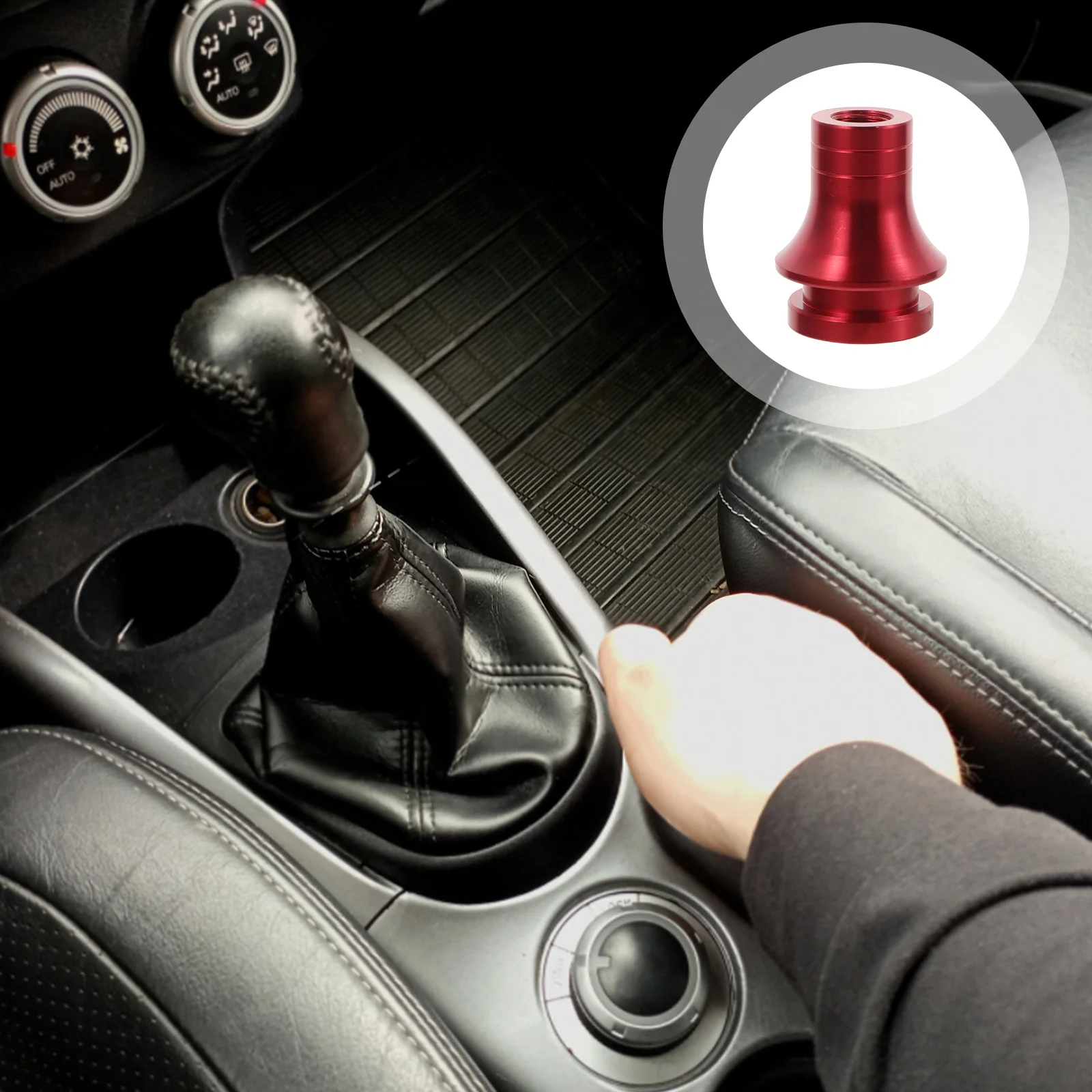

Shift Knob Adapter For Manual Gear Shifter Replacement Car Part Durable Shifter Adapter Compatible With Various Vehicle Models