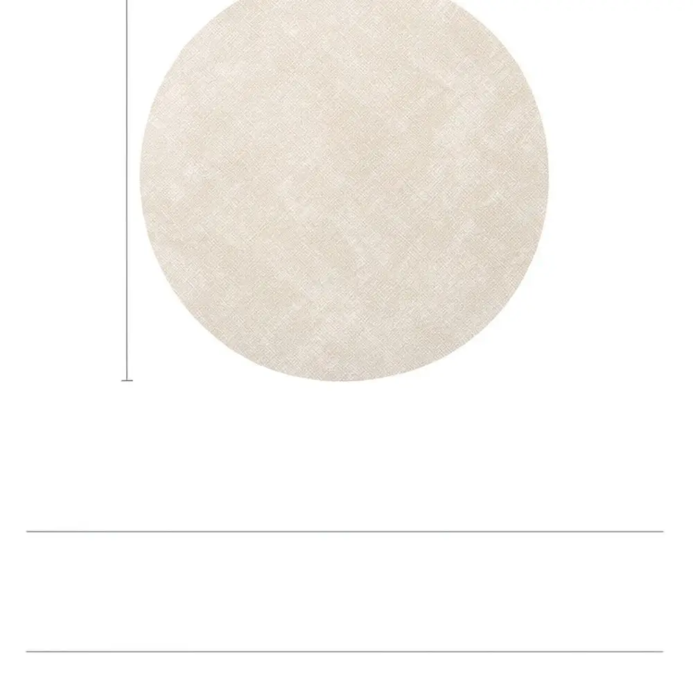 Heat Insulation Dining Table Mat Round Vintage Leather Placemat Oilproof Wipeable Desk Pad For Western Restaurant Home
