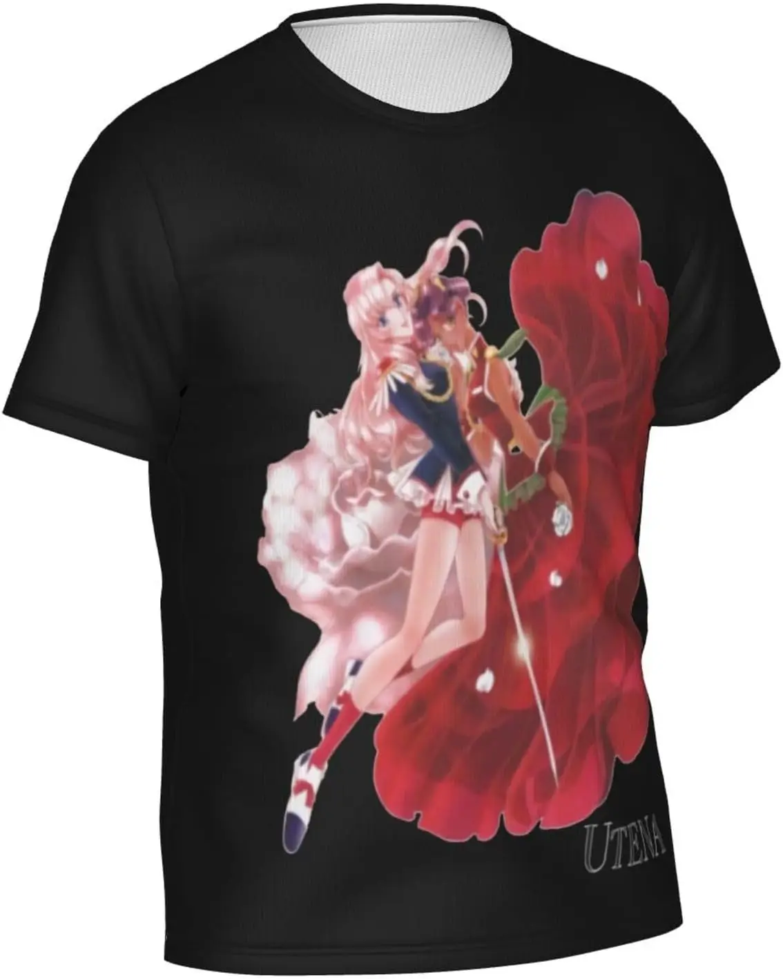 Anime Revolutionary Girl Utena T Shirt Men'S Summer Casual O-Neck Tee Sport Short Sleeve Tops