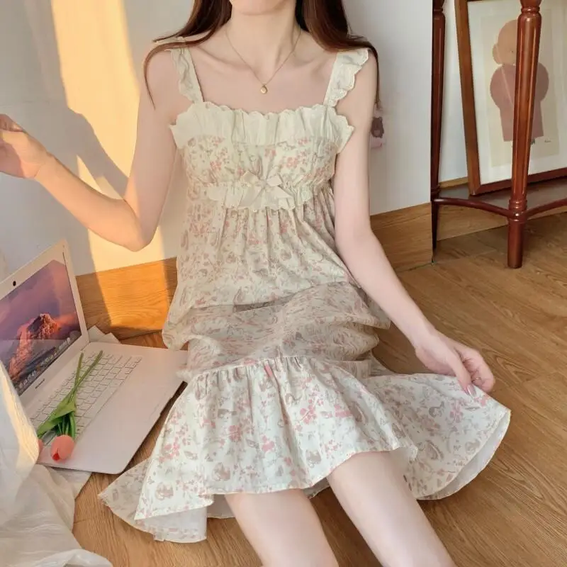 

Женский пижамный комплект: модная домашняя одежда, топ с рюшами и подкладкой в стиле принцессы, большие размеры, летний комплект с коротким рукавом, для дома и улицы, 2024