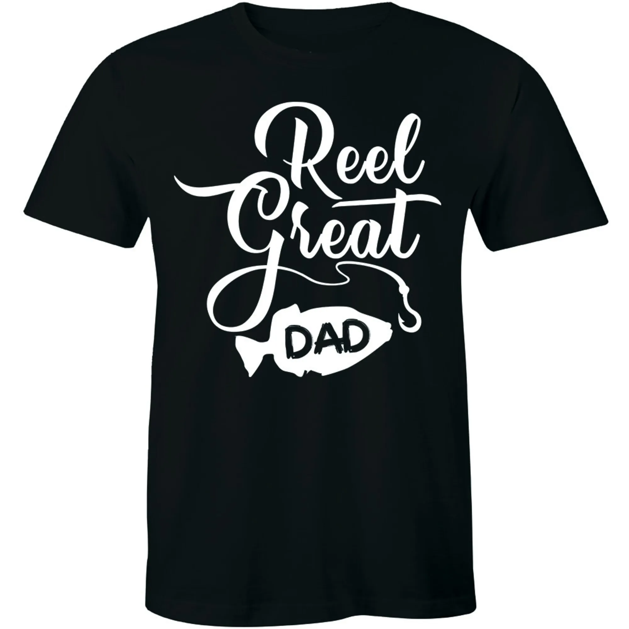 Reel Great Dad Funny Fishing Cool Daddy Fathers Day Gift Tee Idea Men's T-shirt