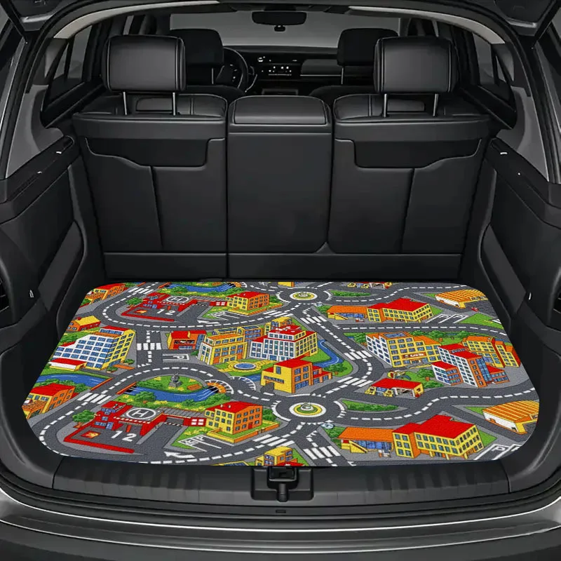 1pc Trunk Mat/4pcs Floor Mats 90S Durable Car Floor Mats, Car Interior Additions Suitable For Car Interior Use, Enhance Driving