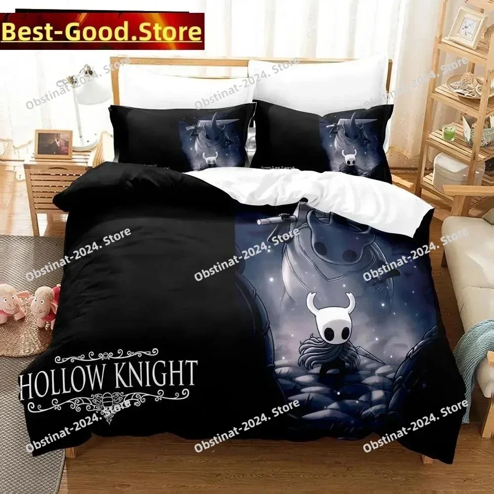 Anime Game Hollow Knight Bedding Set Printed single Comforter Quilt Bed Cover Duvet Cover Pillow Case 3 Pieces Kids Adult Size
