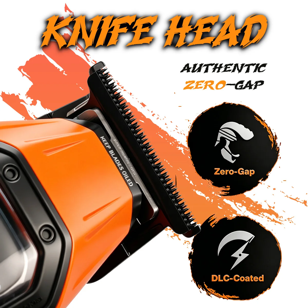 BRDCLIP Professional Barber Kit Hair Clipper (7800-13000RPM) Trimmer (8000-13000RPM) & 2603 Metal Body Shaver with Vector Motor