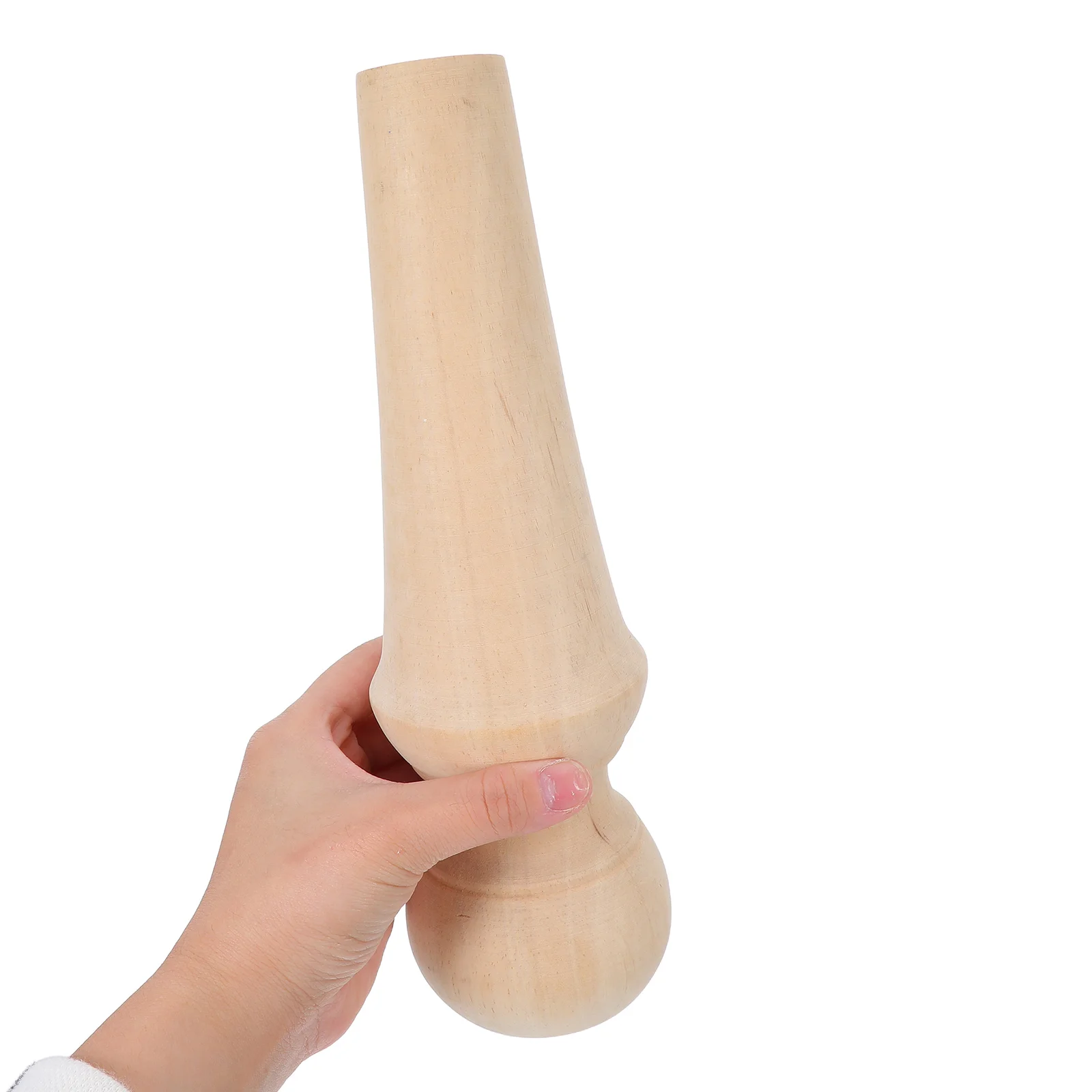 

Unfinished Wooden Finial Post Tops European Style Bed Post Decorative Replacement Staircase Handrail Finials Curtain Rod Finials