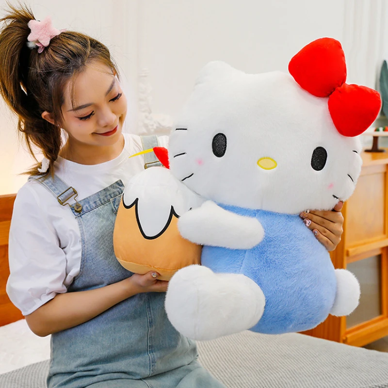 55 CM di Grandi Dimensioni Sanrio Torta Del Fumetto HelloKitty Peluche Bambola Peluche Bambola Cuscino Giocattoli Per Bambini Compleanno Regalo Di Natale