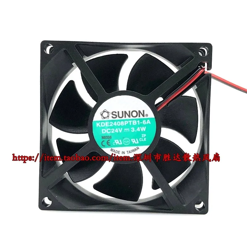 

New CPU Cooler Fan for Original SUNON KDE2408PTB1-6A DC24V 3.4W Inverter Fan 80*80*25mm