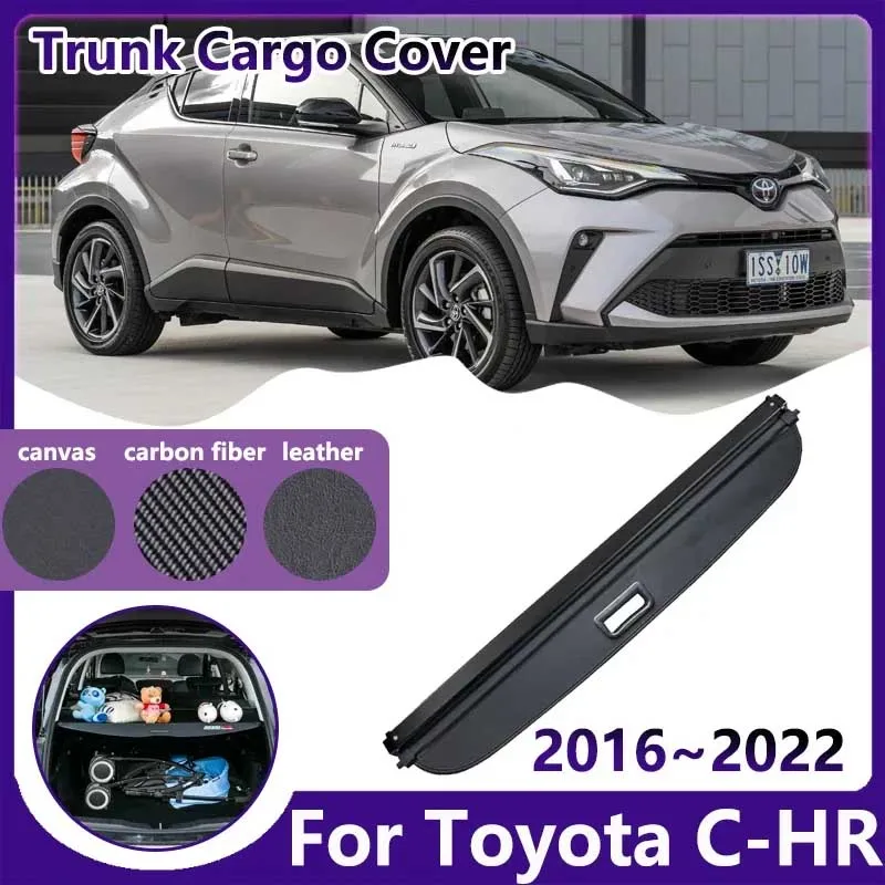 Car Trunk Curtain for Toyota C-HR 2020 Accessories CHR C HR IZOA 2016~2022 Dedicated Cargo Cover Security Luggage Rear Tray Mat