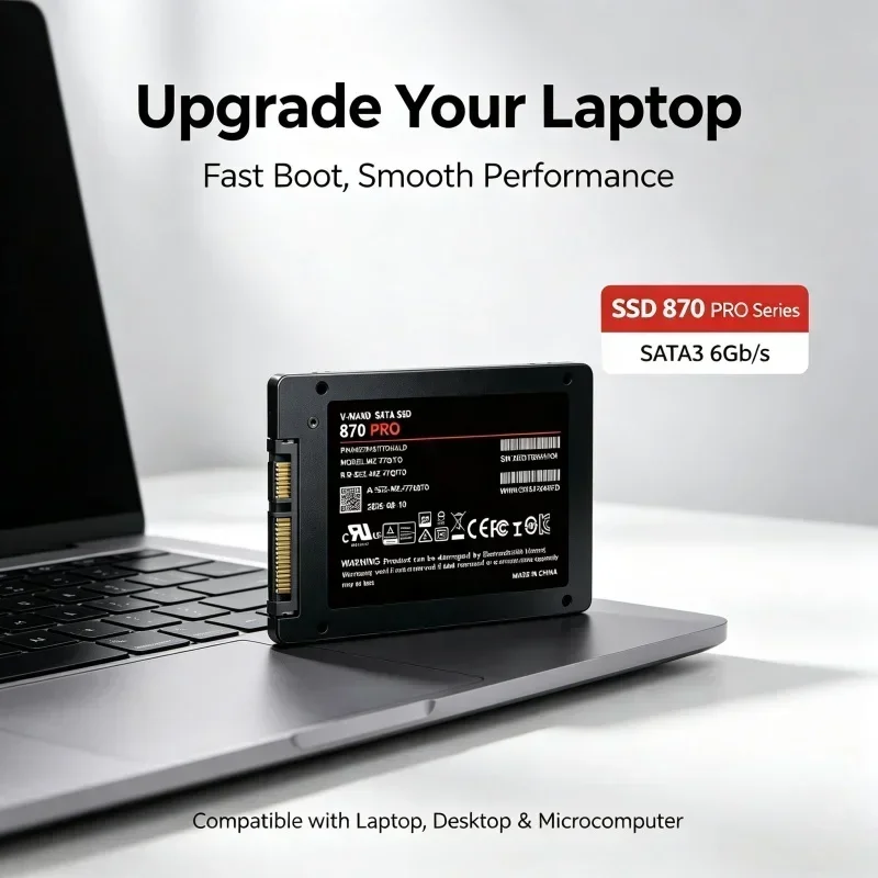 870 PRO Builtin SSD SATA III 2.5 Inch Inside Solid State Hard Disk Fast Read Write for Laptop Micro PC Desktop Pro Max Plus