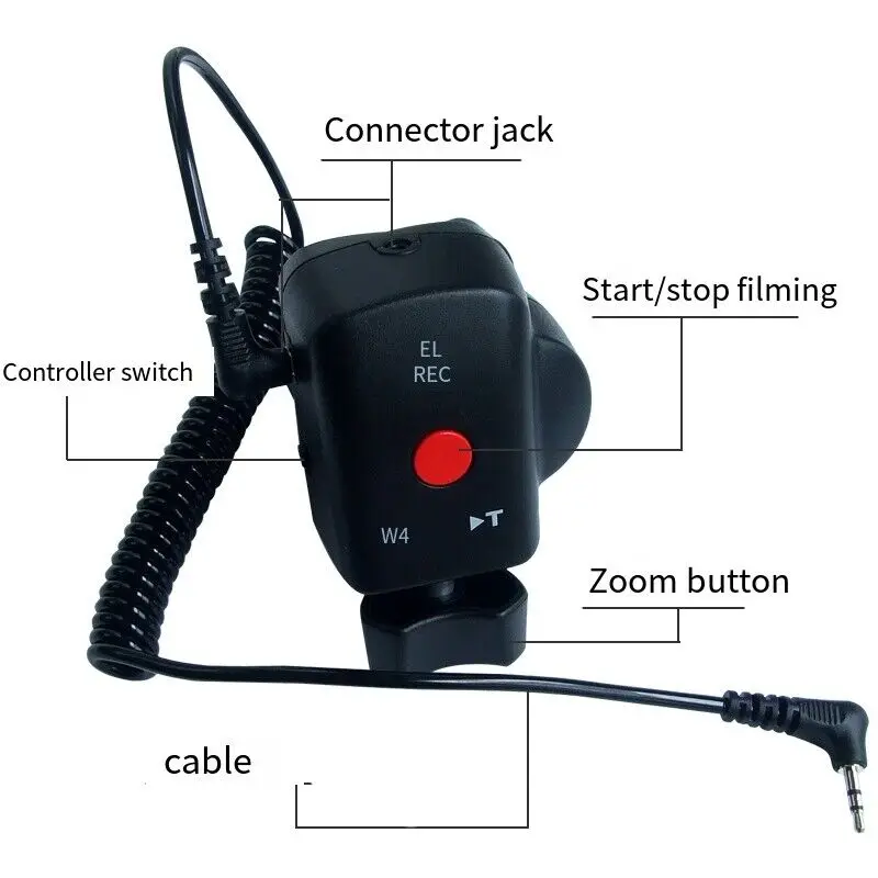 Camera Wire Controller Camcorder Zoom Remote Controller + 2.5mm Jack Cable For Panasonic Cam Photography Wire Control