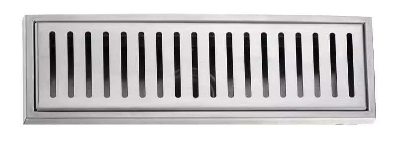 Stainless steel floor drain large flow bathroom anti-blocking and deodorant strip square