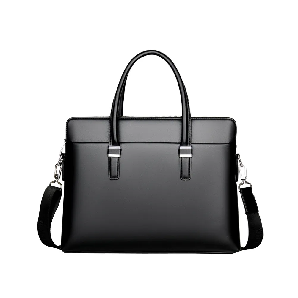 1Pcs Premium Cow Laptop Bag for Men Business Briefcase Waterproof Lightweight Portable Messenger Bag Dust Scratch