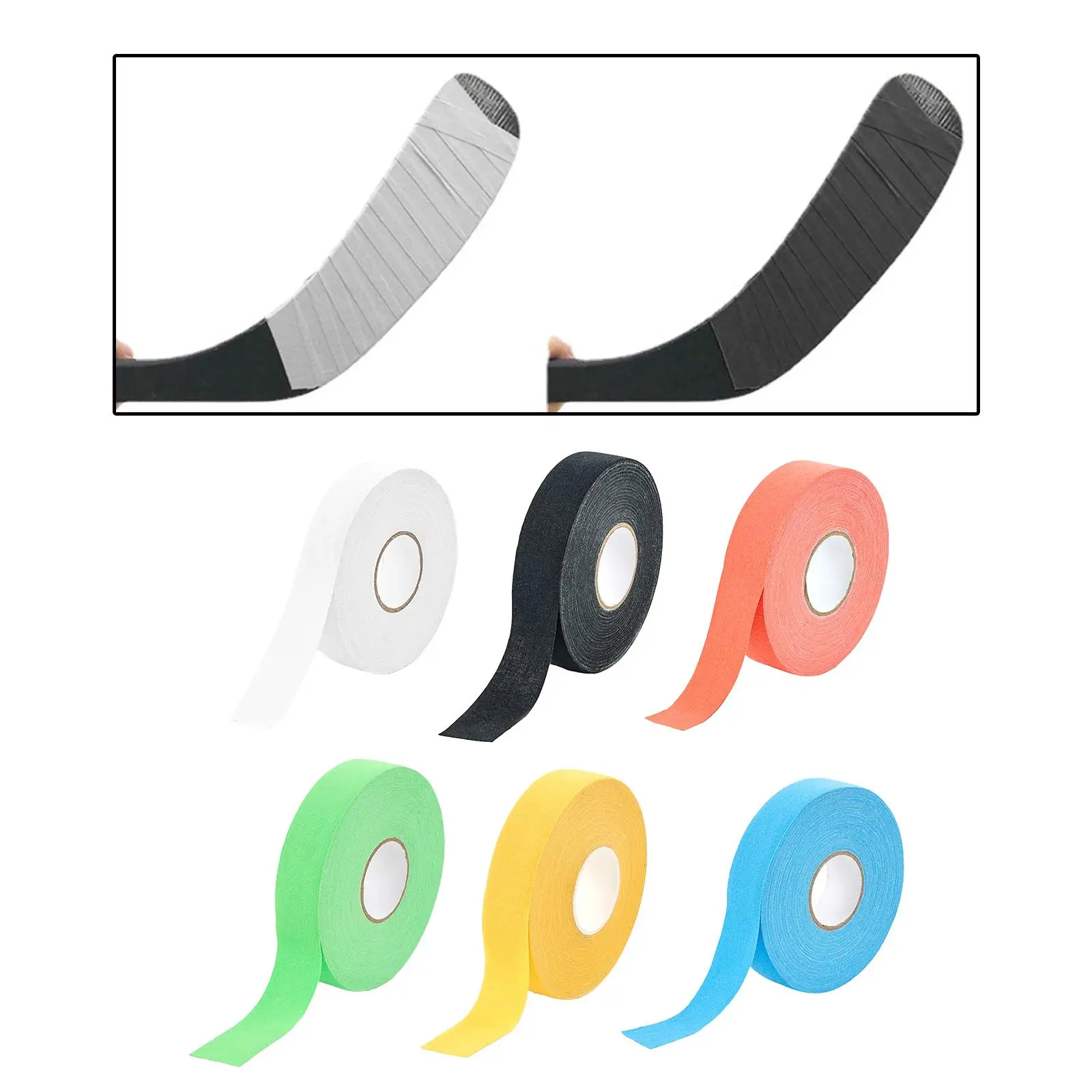 Ice Hockey Fabric Band, Hockey Stick Bands, Non-slip, 2.5 Cm X 25 M,