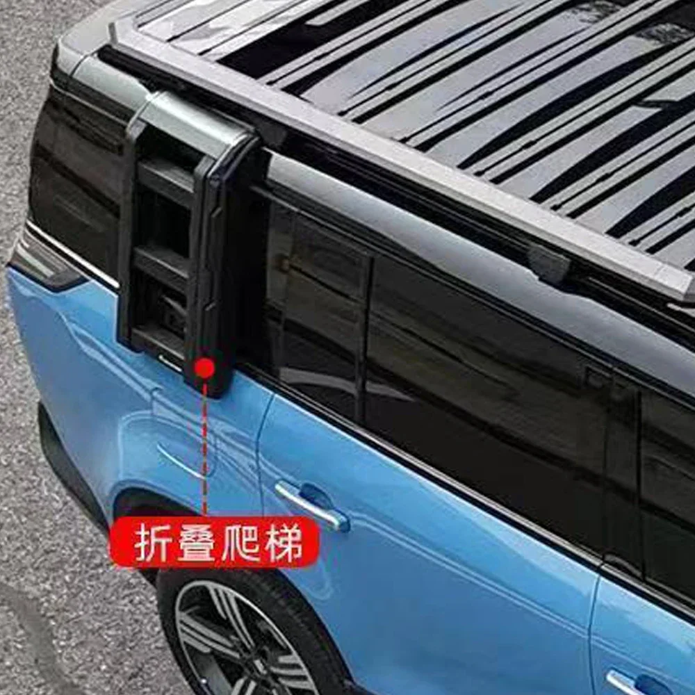 New! Suitable For BAIC JISHI Polestone 01 Roof Side Ladder Aluminum Alloy Rear Window Folding Ladder Frame Exterior Parts Automo