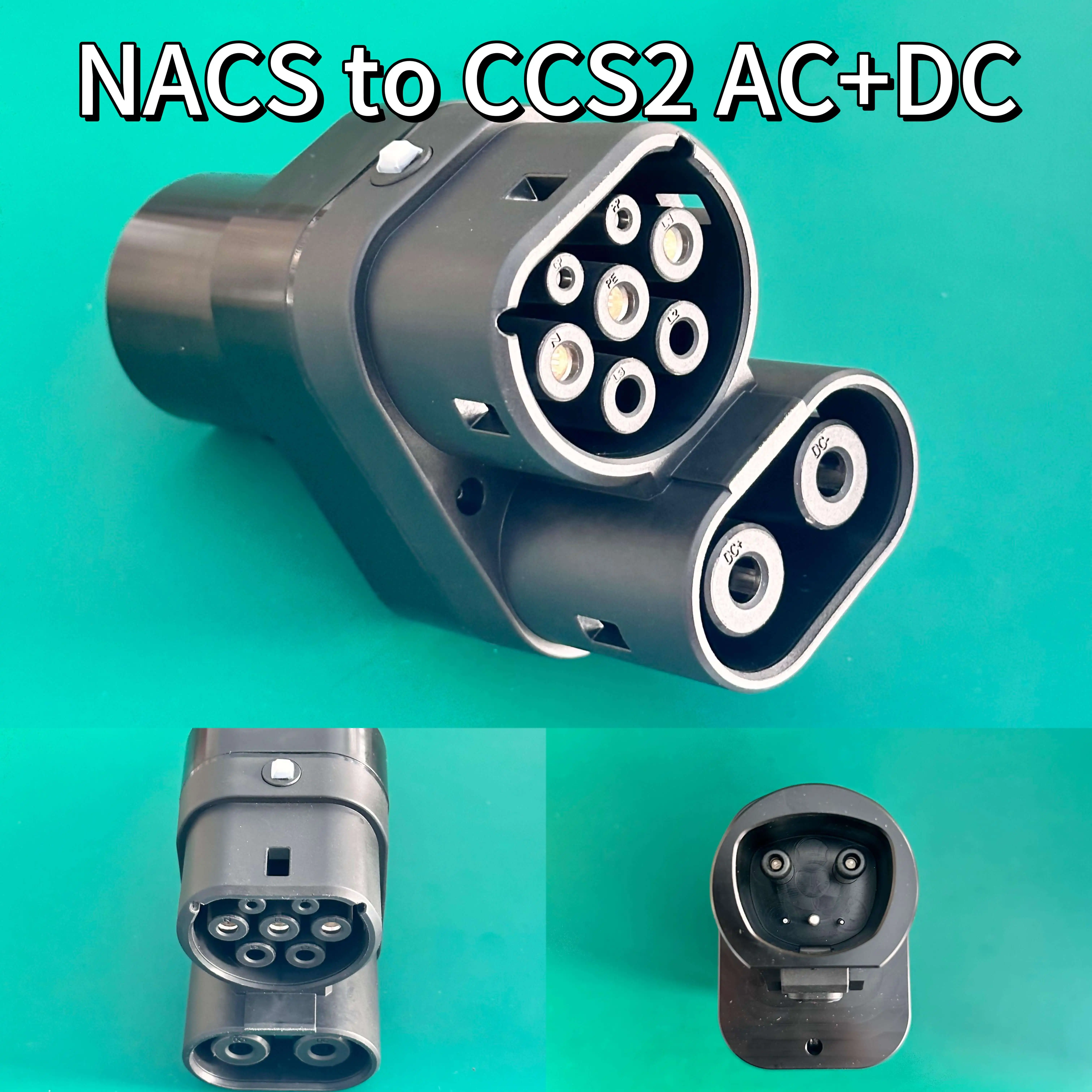 Lil Ev Adapter NACS To CCS2 Nacs To Ccs2 Converter Evse Charging Connector Ce Ev Dc Charger Nacs To Ccs2 Adapter Charging Socket view 2
