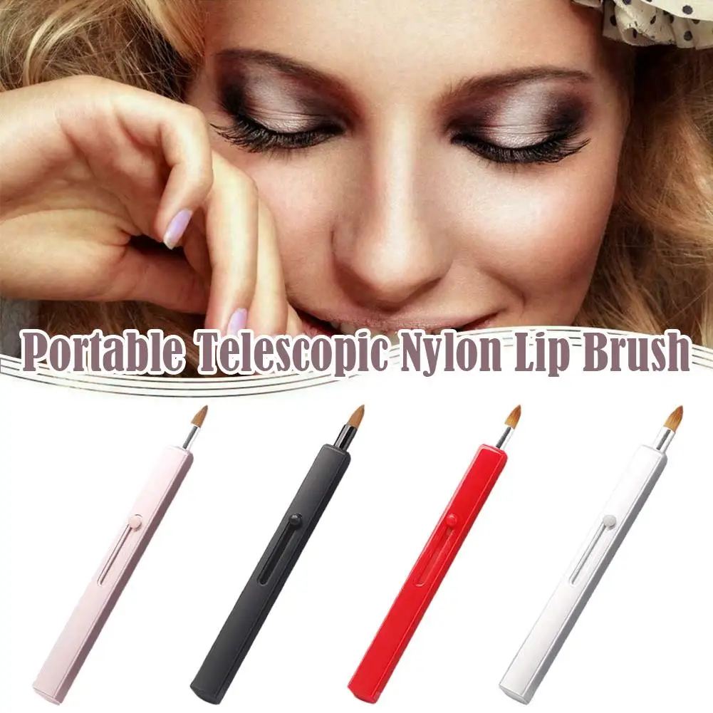 Portable Lip Brush Eyelash Makeups Brushes Lash Extension Lipstick Maquiagem Gloss With Brush Lip Cap Mascara Protect Lipgl Y5S0