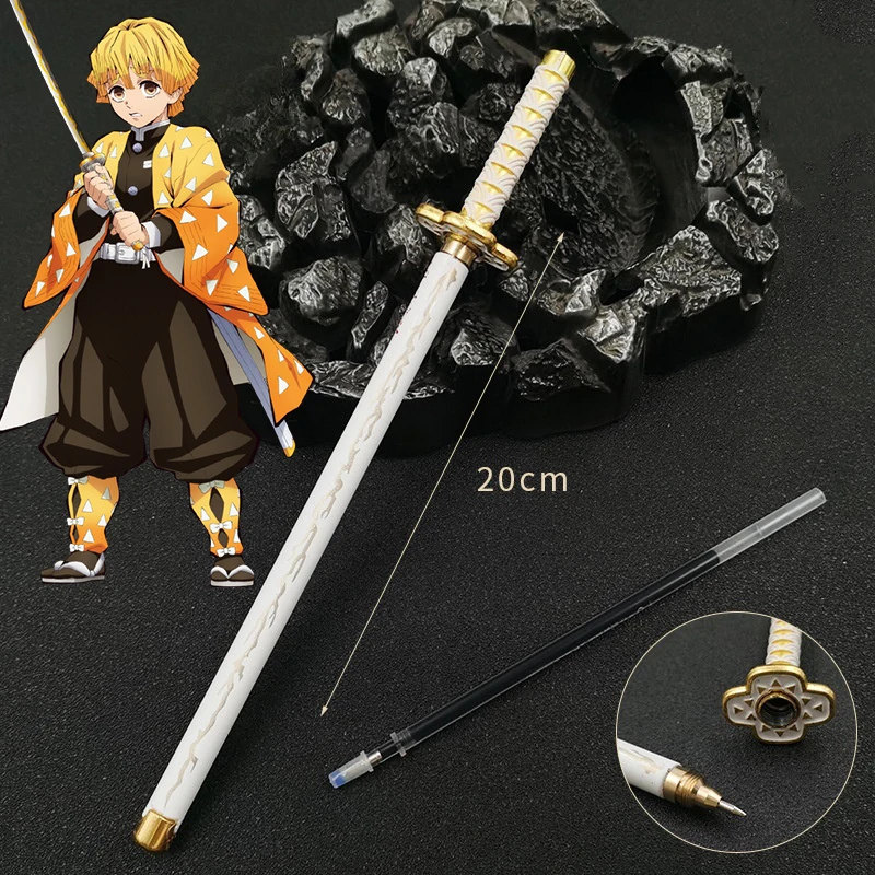 20 cm Unterschriftenstift Mitsuri Shinobu Tanjiro Legierung Echte Größe Kugelschreiber Anime Charakter Zubehör Bürobedarf Geschenke