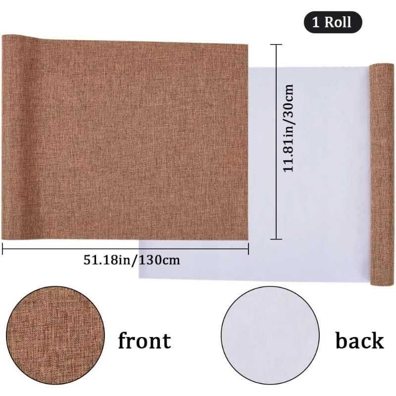 

1 Sheet 51 x 11.8 Linen Book Cloth Brown Books Binding Fabric Surface Paper Backed Bookcover Densely Woven Cloth Books Album
