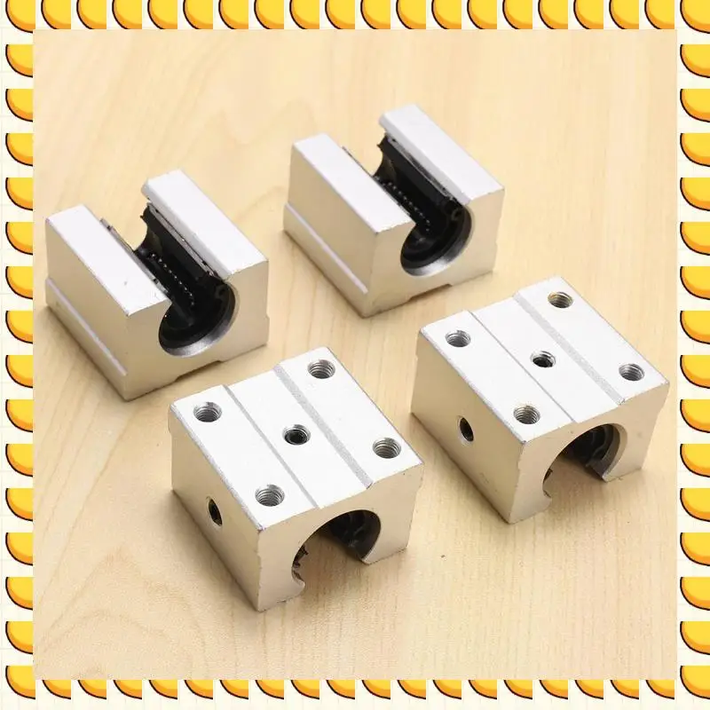 

BAAU 16 X SBR12UU 12Mm Aluminum Linear Motion Router Bearing Block, Silver