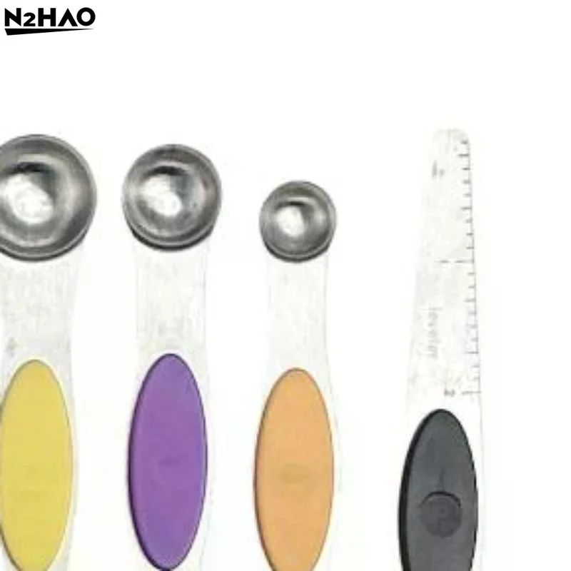 8Pcs Measuring Spoons Magnetic Measuring Spoons Dual Sided Stainless Steel Measuring Spoon Stackable Nesting Tablespoon Teaspoon
