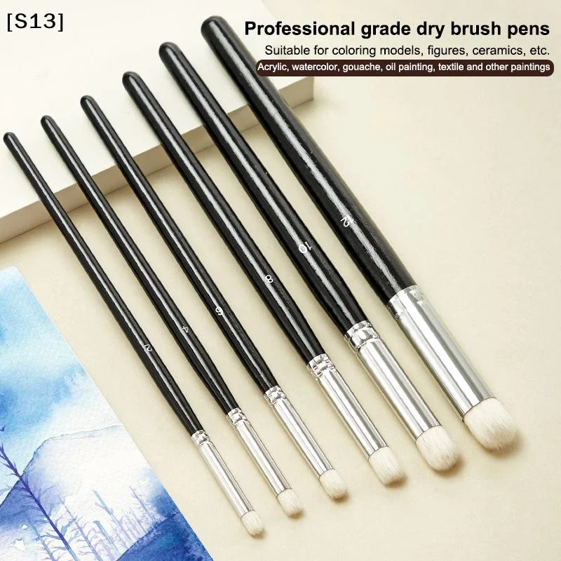 Dry Paint Brushes Detail Painting Brush Set Professional Paint Brushes Watercolor Brushes Miniature Nylon Brushes[Q]Q@
