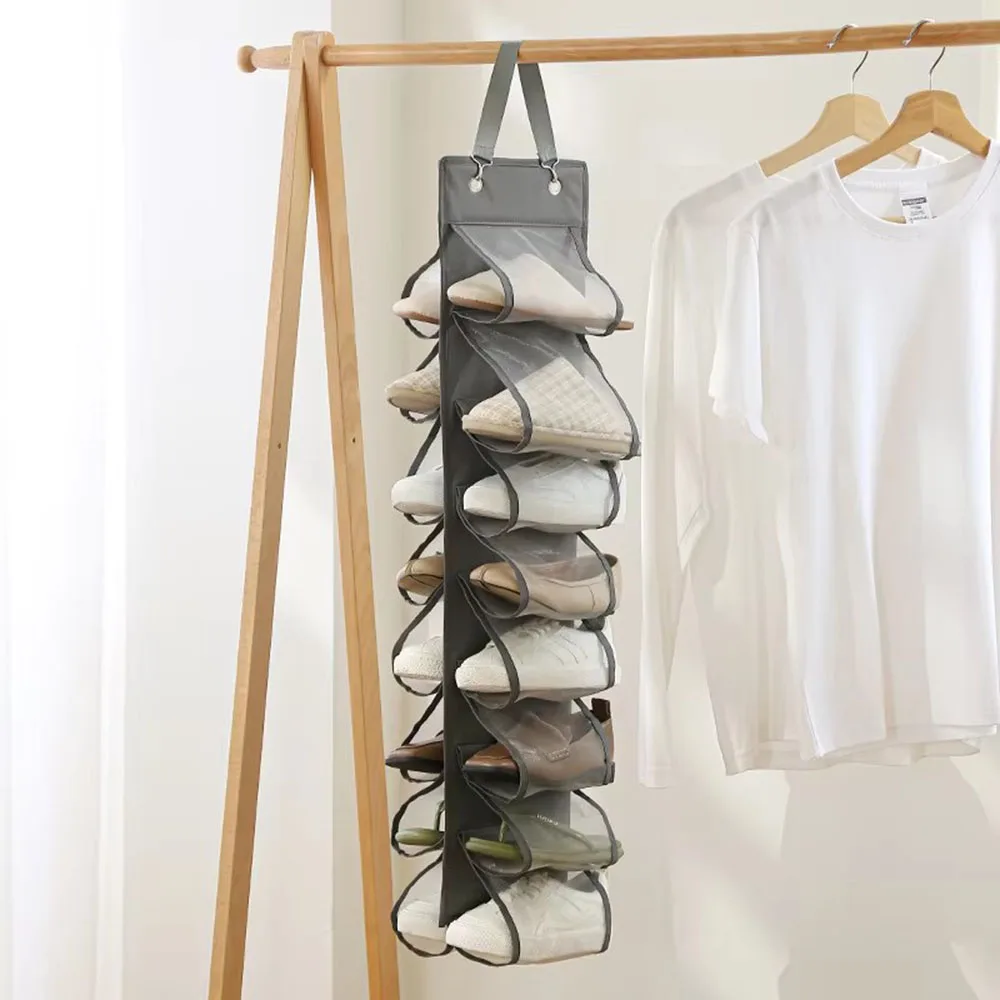 1PC Storage Bag Clothes Compartment Hanging Organiser Yoga Clothes Leggings Underwear Socks Organiser Underwear Accessories view 3