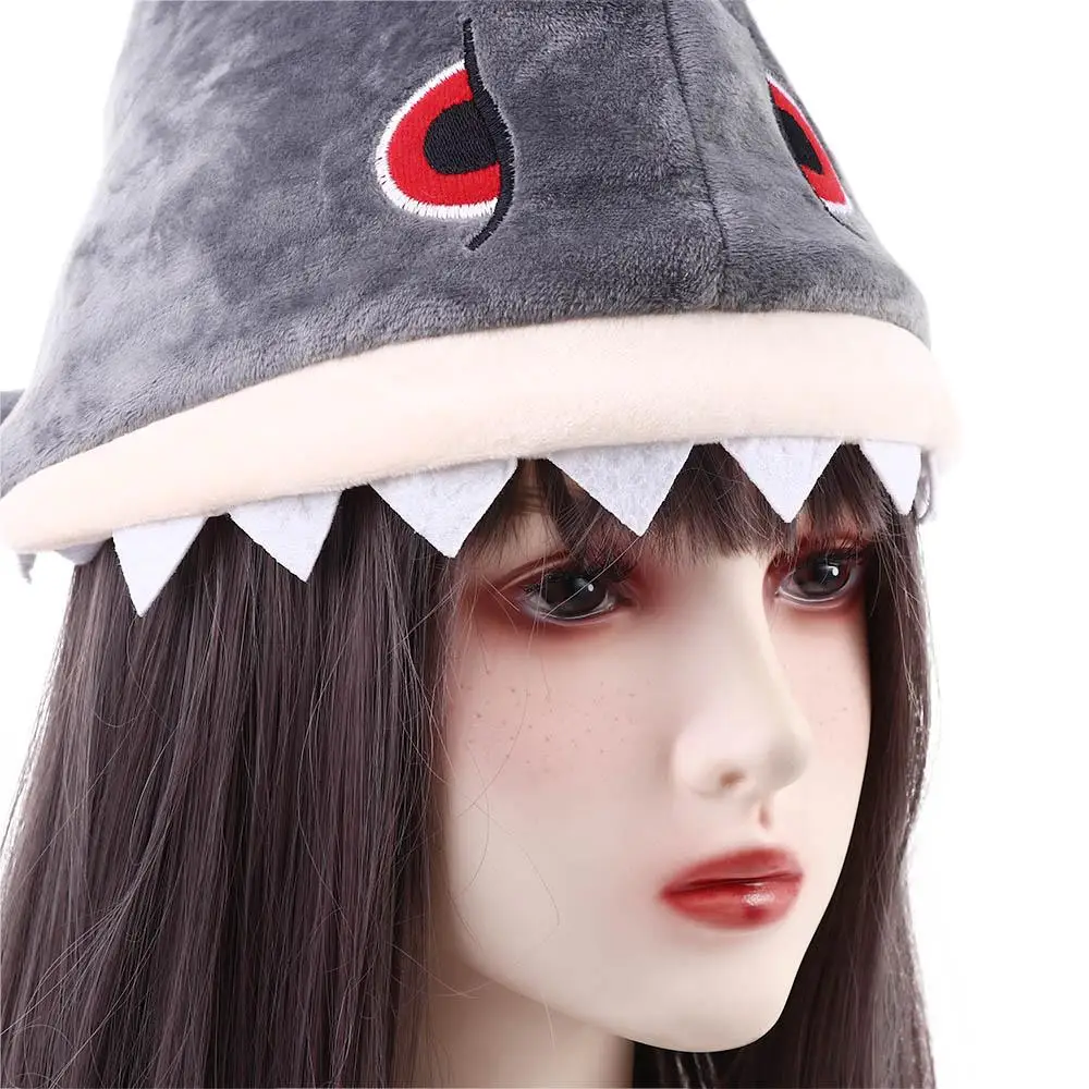 1pc Cute Funny Shark Hat Plush Toy Moving Electric Music Hat Animal Hat Creative Birthday Gift Costume Novelty Hat