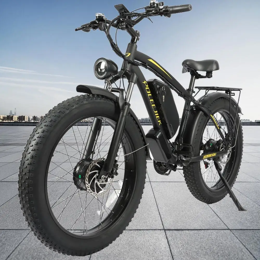 

Fat Tire Mountain Electric Motorcycles Bike 1500W+1500W 40 Mile Cruising Rangen 26-Inch Wheels 23AH/32AH Battery Electric EBike