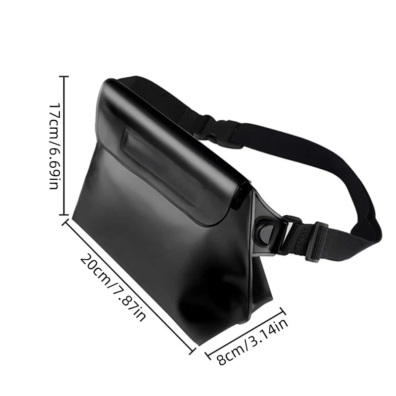 PVC Waterproof Waist Bag Swimming Dry Bags Underwater Phone Fanny Pack Beach Drifting Chest Pouch for Diving Boating Fishing