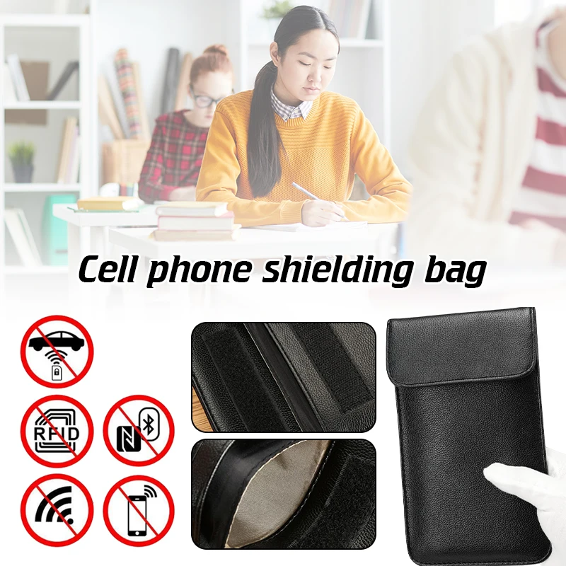 Anti-Radiation Signal Shielding Pouch Double Layer Bag For Cell Phone Protection Segregation Anti-Positioning Phone Storage Bag