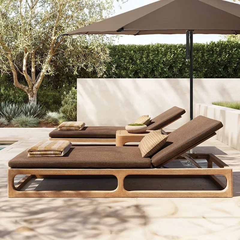 Outdoor Sunbed, Open-Air Courtyard, Garden, Balcony, Villa, Simple Seaside Leisure, Swimming Pool, Cruise Ship, Beach, Woven Sun