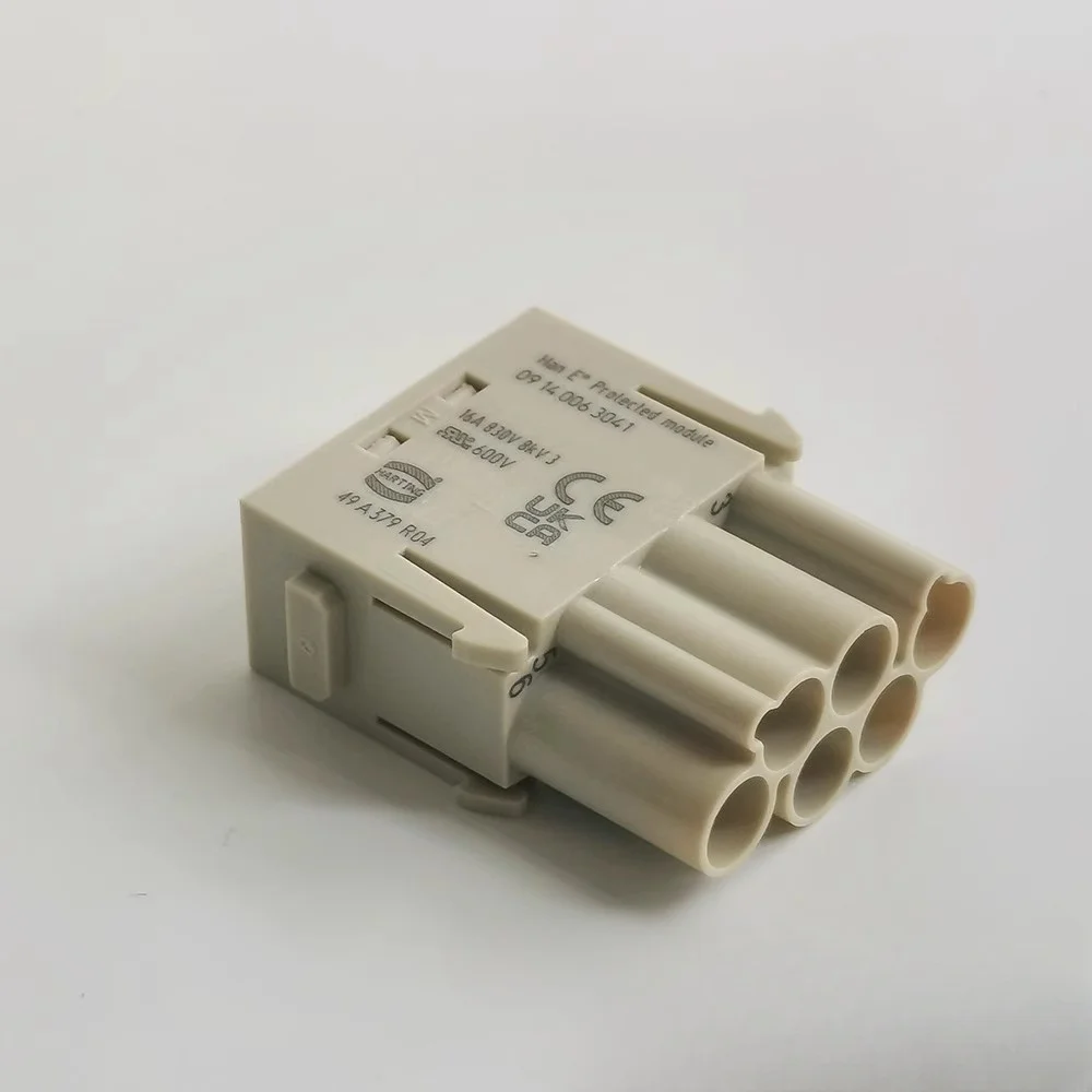 09140063041 Harting Brand New Original Genuine Connector Heavy Duty Power Connectors Mod for Male Con Han E 6 Crimp Con