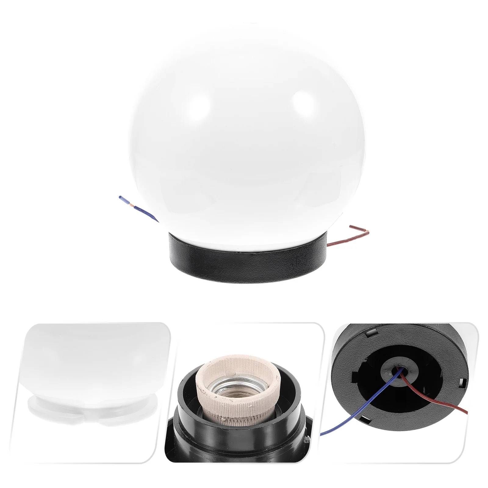 

Plastic Post Lamp Shade Outdoor Replacement Globe Dome Light Cover for Patio Garden Porch Walkway Lamp Shade Porch Light Cover