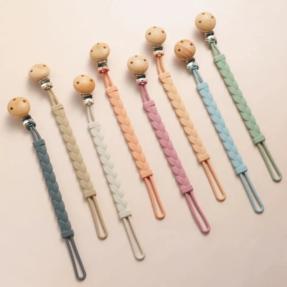

Cute BPA Free Baby Pacifier Clip Silicone Anti-drop Nipple Chain Dummy Holder Baby
