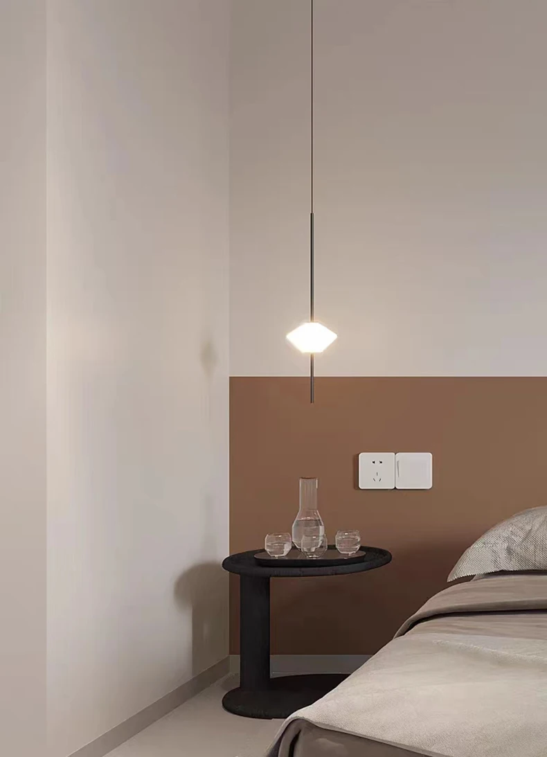 White Glass LED Pendant