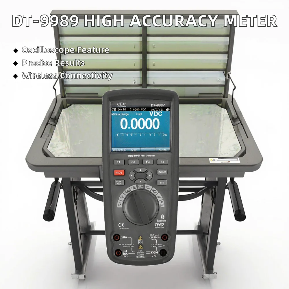 Counts 2 in 1 High Accuracy Professional Digital Multimeter with Oscilloscope for 1000V Calibration