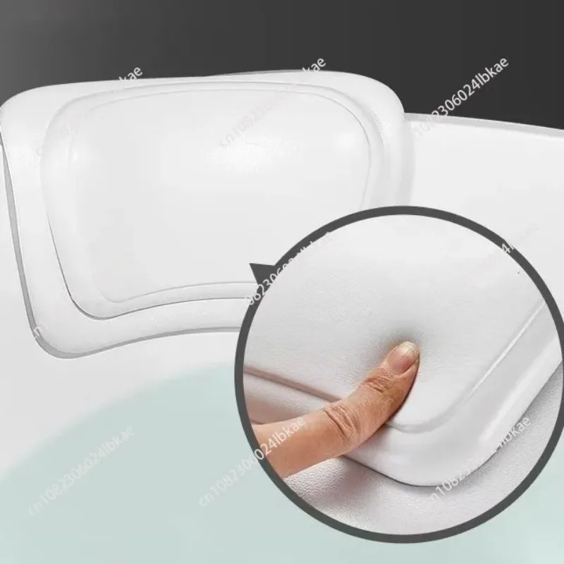 For  bathtub pillow cushion - universal pu non-slip backrest with silicone suction cups - waterproof bathtub pillow for home