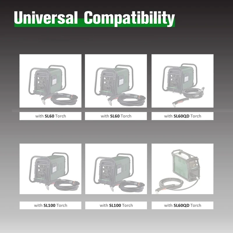 10 ชิ้น 9-8210 หัวฉีดพลาสม่า 10 ชิ้น 9-8215 Plasma Electrode Fit สําหรับ Thermal Dynamics SL60/SL100 ตัดไฟฉาย Consumables-AT64