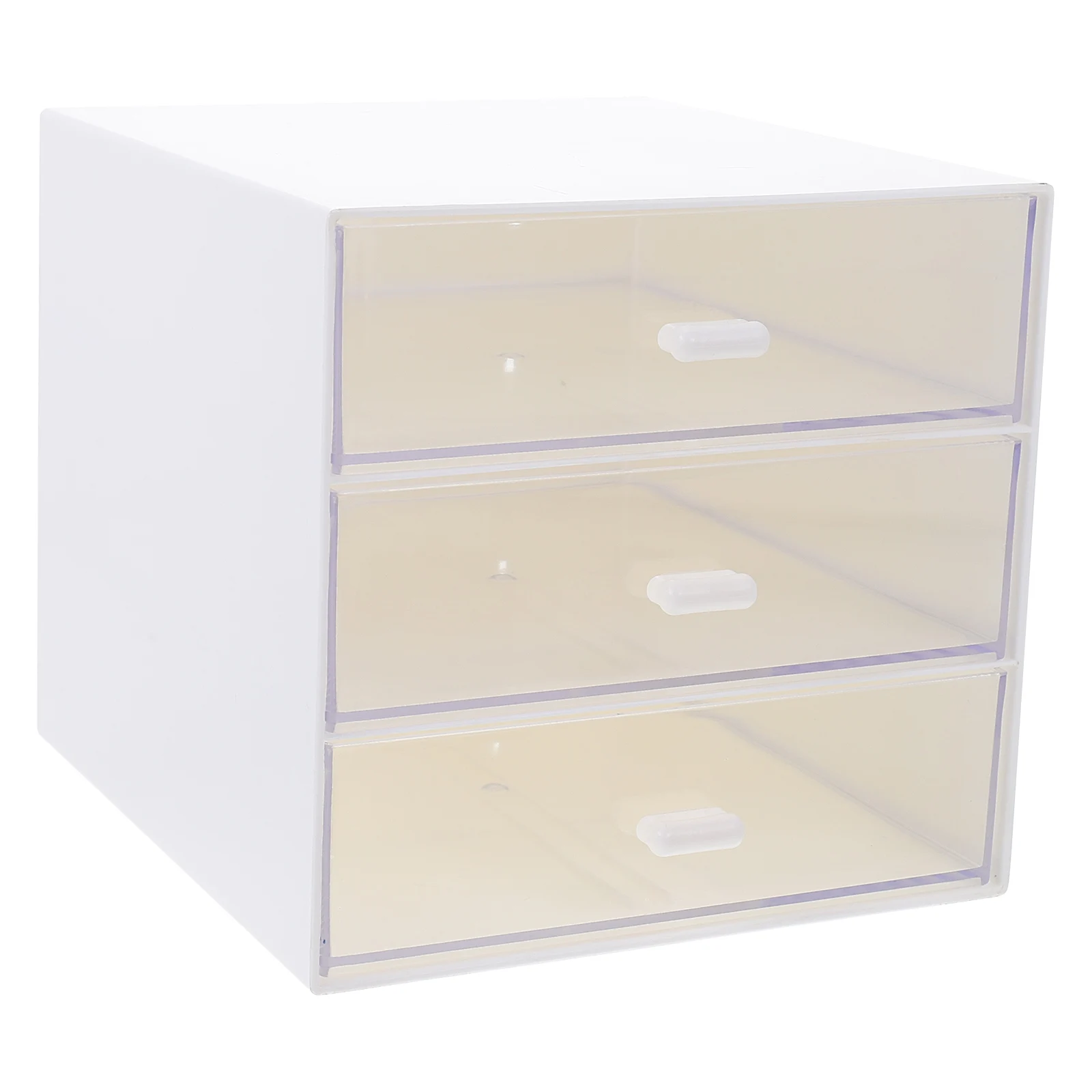 

Large Desktop ganizer White Abs PP Multi layer Storage Box Stationery Tidy Container Drawer Household