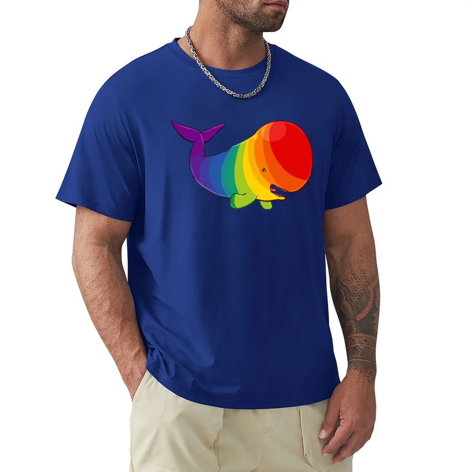 Homosexuwhale - no text T-shirt heavyweights cute tops plus size tops hippie clothes mens funny t shirts