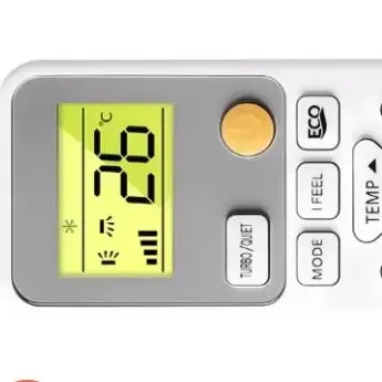 Backlit AC Remote Controller 0010406609E, Multifunctional Control for Household Air Conditioning Heating and Cooling System