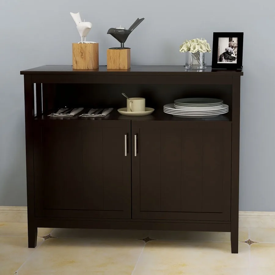 

Kitchen storage sideboard and buffet server cabinetWhite