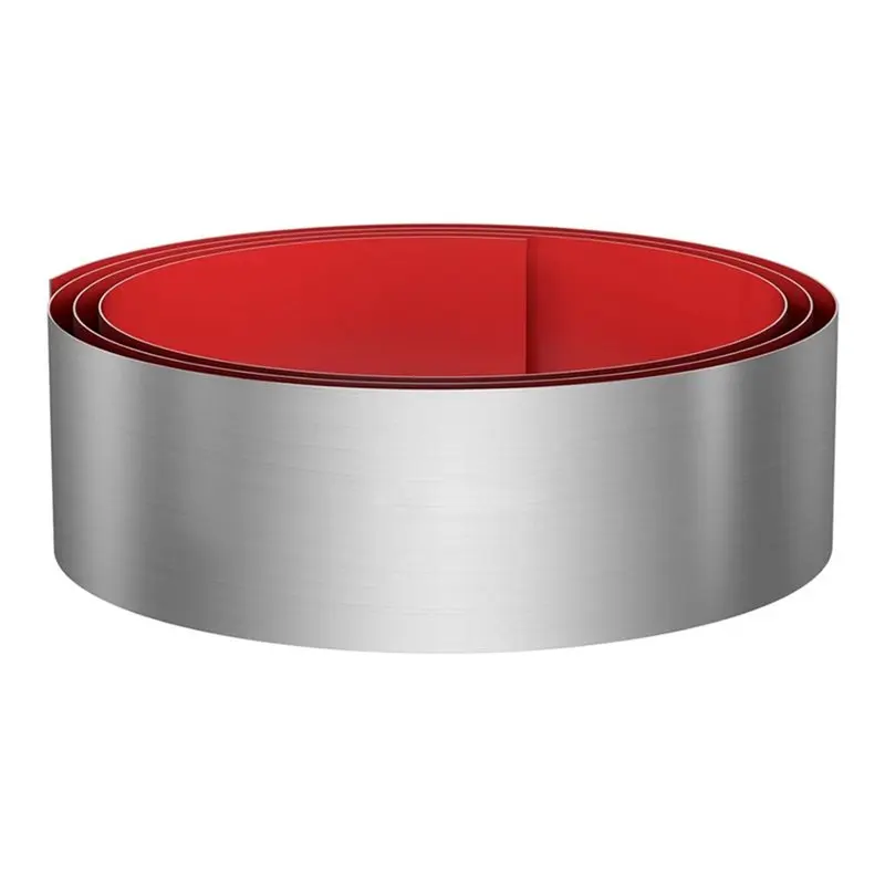 

AB33-Stainless Steel Toe Kick Cover, 6" X 102" Baseboard Plate, Self Adhesive Kickplate For Bottom Of Door, Kitchen Island