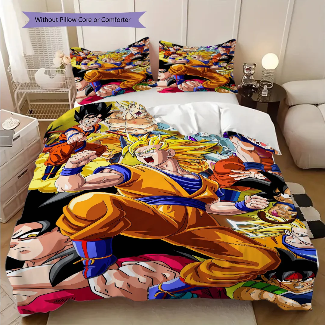 Dragon Ball Soft and Comfortable Duvet Cover, Children's Bedding Set Gift, Extra Large Size, Various Sizes Available LXR115