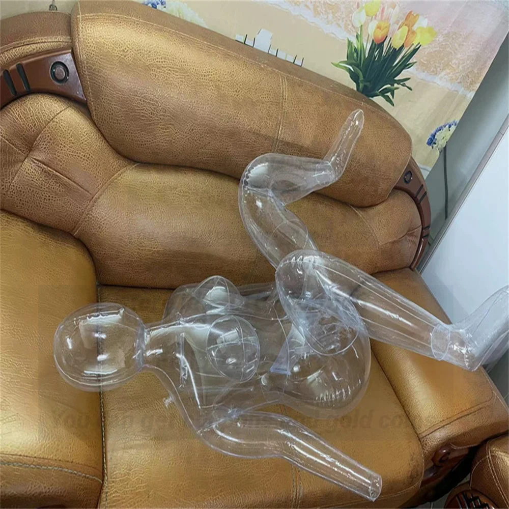 4style Transparent Whole Body Inflatable Female Mannequin Inflation Shooting Maniqui For Cloth Can Choose Posture Display e167